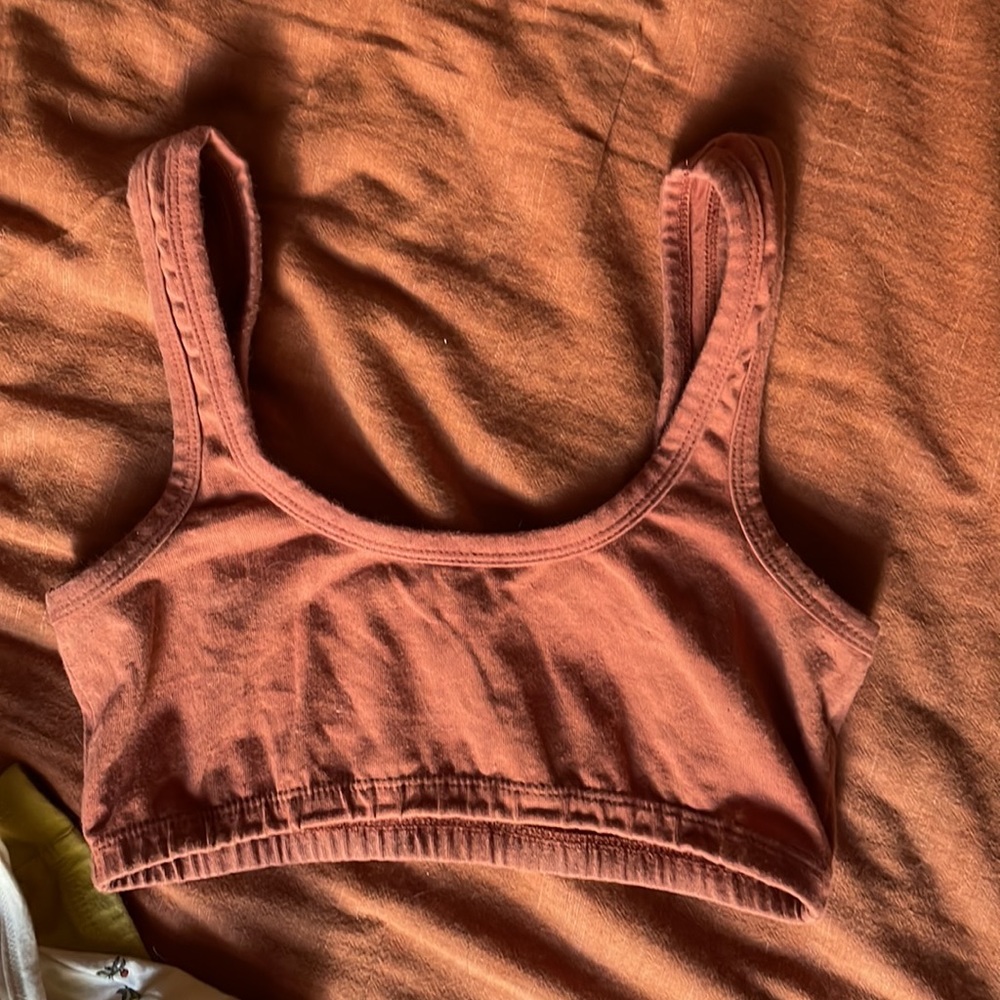 Shop arq brown/orange wide strap bra S